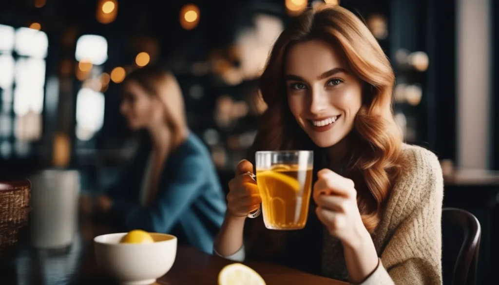 Ginger and Lemon Tea during periods