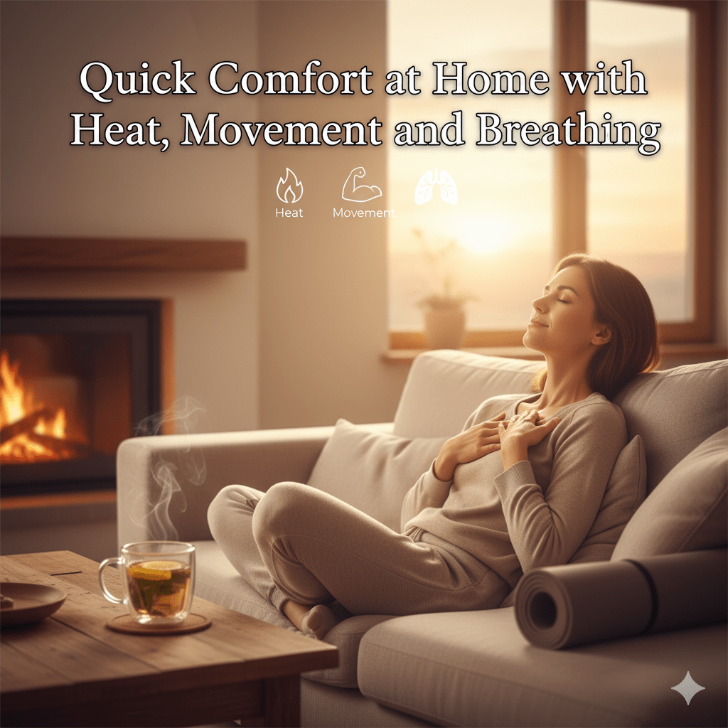 Quick Comfort at Home with Heat, Movement and Breathing