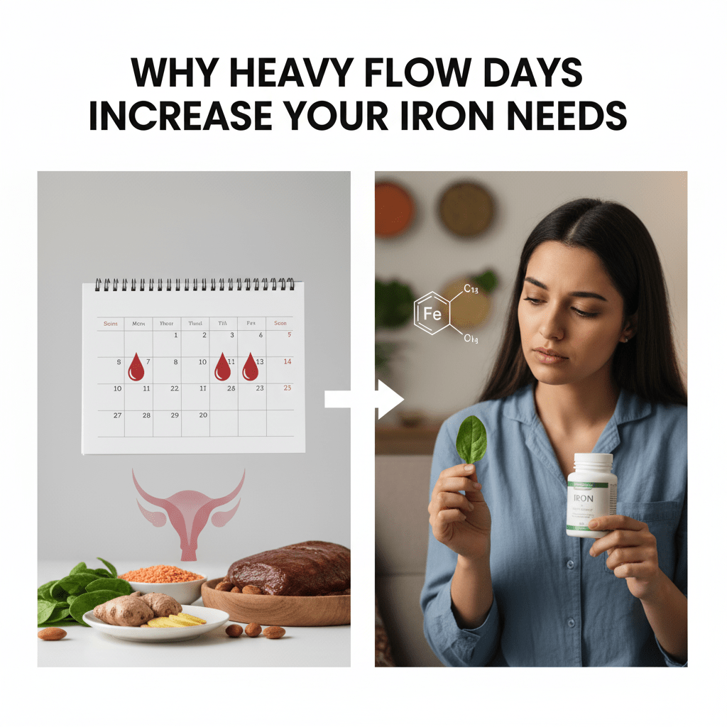 Why Heavy Flow Days Increase Your Iron Needs