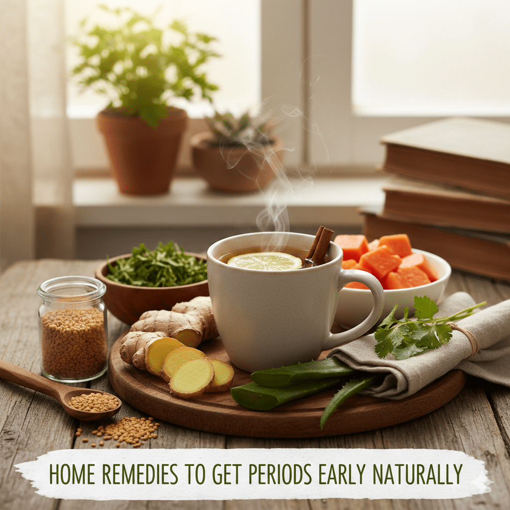 Home Remedies to Get Periods Early Naturally