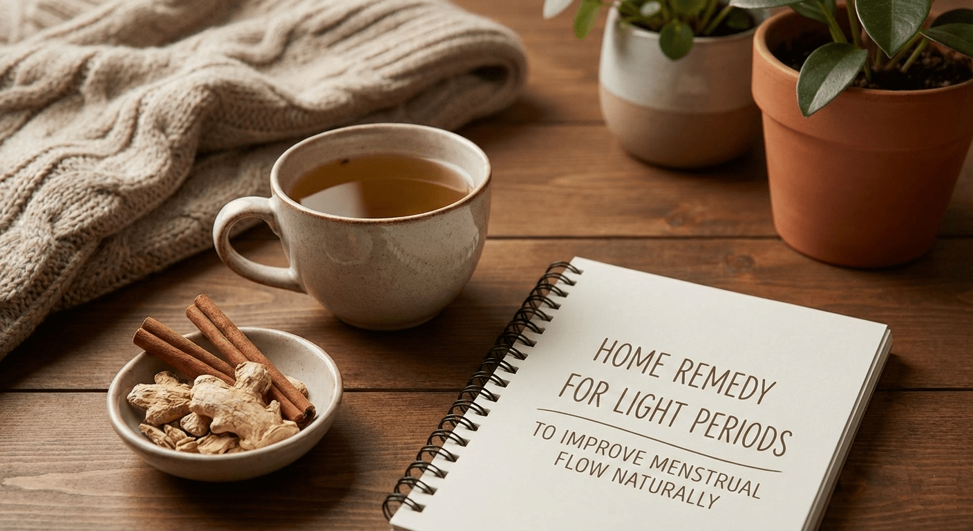 Home Remedy for Light Periods to Improve Menstrual Flow Naturally