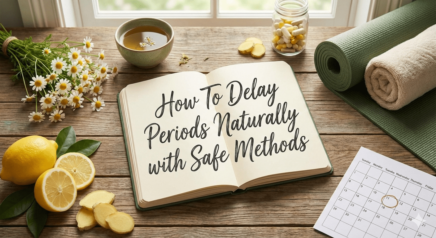 How To Delay Periods Naturally with Safe and Proven Methods