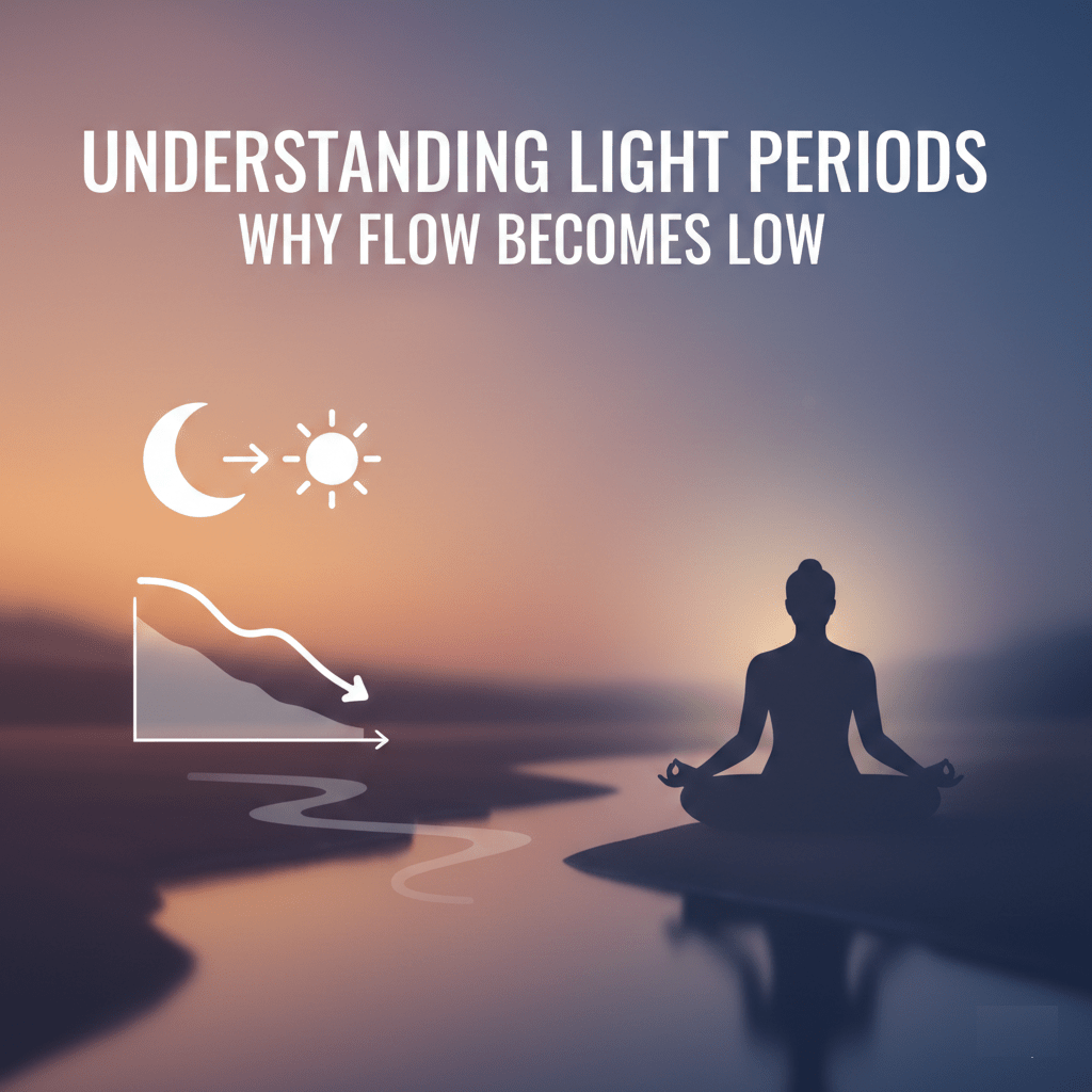 Understanding Light Periods and Why Flow Becomes Low